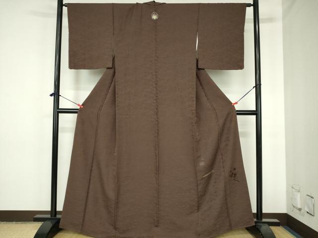 平和屋着物●豪華色留袖　総刺繍　赤墨色　金銀糸　正絹　逸品　DABH0744op