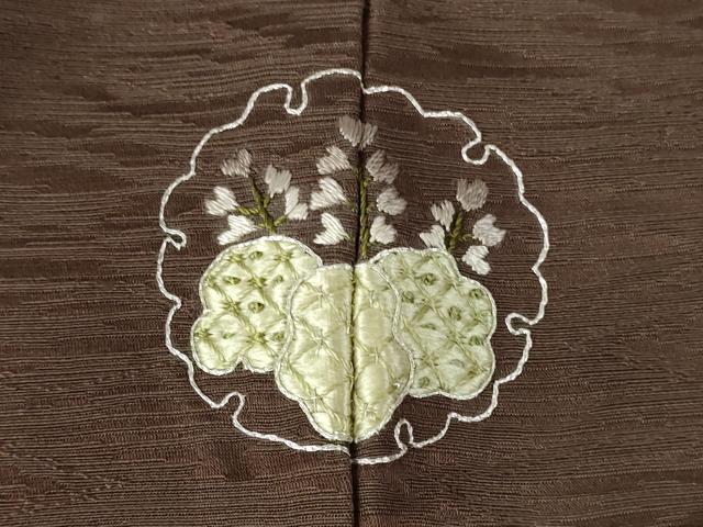 平和屋着物●豪華色留袖　総刺繍　赤墨色　金銀糸　正絹　逸品　DABH0744op