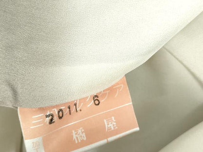 平和屋着物●上質な小紋　枝松葉文　正絹　逸品　DABH0747op