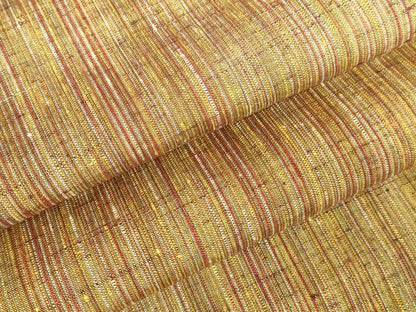 平和屋着物●上質な紬　縞　正絹　逸品　DABH0749op