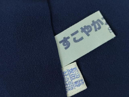 平和屋着物●上質な色無地　草花地紋　烏羽色　正絹　逸品　DABH0750op