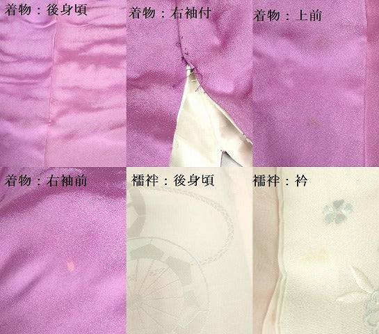 平和屋着物●越後十日町の一流染匠 桐屋・翠山工房 振袖 長襦袢セット(無双仕立て) 絞り 辻が花 暈し染め 金銀彩 銀通し地 逸品 DABH0753op