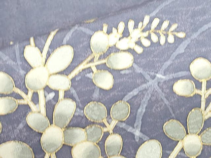 平和屋着物●訪問着　草花文　暈し染め　金彩　正絹　逸品　DABH0755op