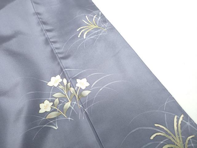 平和屋着物●訪問着　草花文　暈し染め　金彩　正絹　逸品　DABH0755op