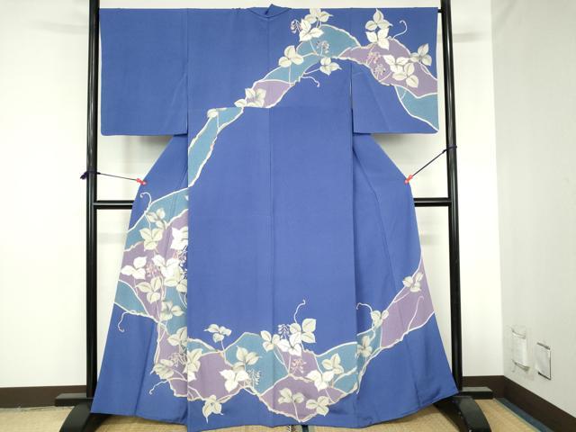 平和屋着物●訪問着　草花　金彩　正絹　逸品　DABH0756op