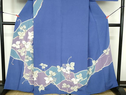 平和屋着物●訪問着　草花　金彩　正絹　逸品　DABH0756op