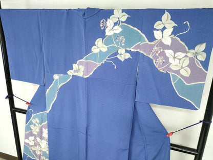 平和屋着物●訪問着　草花　金彩　正絹　逸品　DABH0756op