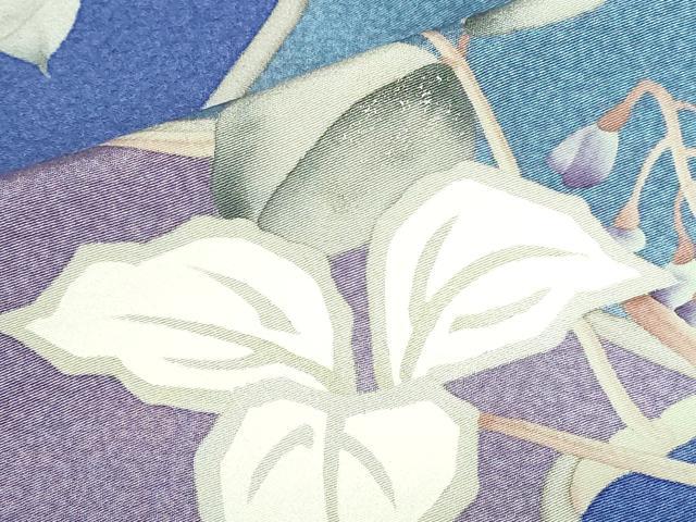 平和屋着物●訪問着　草花　金彩　正絹　逸品　DABH0756op