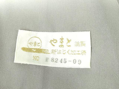 平和屋着物●本場大島紬　白大島　9マルキ　総絣　人物文　やまと金ラベル　正絹　逸品　未使用　DABH0760op