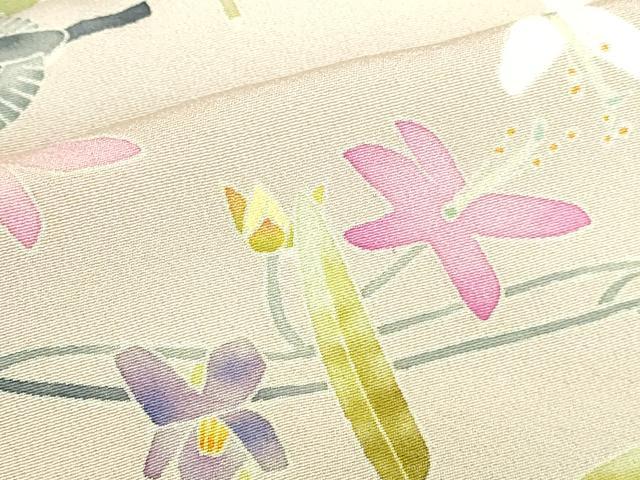 平和屋着物●本加賀友禅作家　百貫華峰　色留袖　花鳥文　暈し染め　正絹　逸品　DABH0761op