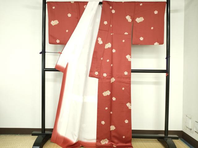 平和屋着物●上質な小紋　舞花　正絹　逸品　DABH0769op