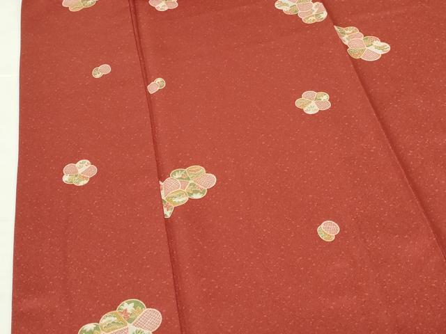 平和屋着物●上質な小紋　舞花　正絹　逸品　DABH0769op