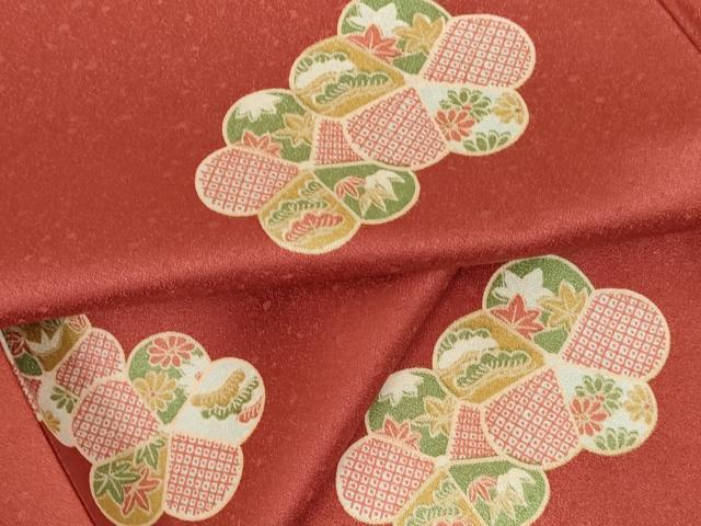 平和屋着物●上質な小紋　舞花　正絹　逸品　DABH0769op