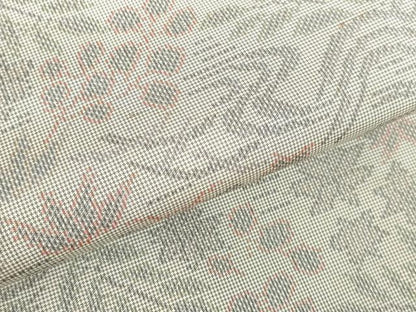 平和屋着物●本場大島紬　7マルキ　風景花松文　正絹　逸品　DABH0771op