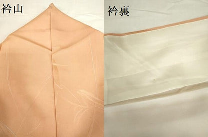 平和屋着物●上質な小紋　地紋起こし　笹の葉文　暈し染め　正絹　逸品　DABH0777op