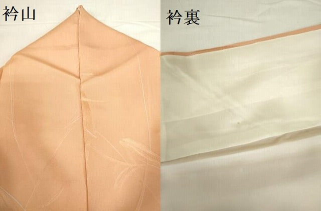 平和屋着物●上質な小紋　地紋起こし　笹の葉文　暈し染め　正絹　逸品　DABH0777op