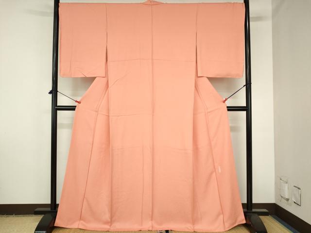 平和屋着物●上質な色無地　作家物　彩香草木　正絹　逸品　未使用　DABH0779op