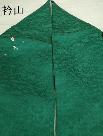 平和屋着物●上質な小紋　総刺繍　檜扇花文　金糸　正絹　逸品　DABH0784op
