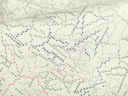 平和屋着物●本場大島紬　白大島　幾何学文様　正絹　逸品　DABH0786op