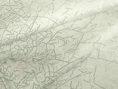 平和屋着物●本場大島紬　白大島　幾何学文様　正絹　逸品　DABH0786op