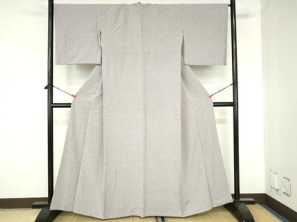 平和屋着物●ぜんまい紬　霞文　正絹　逸品　DABH0804op