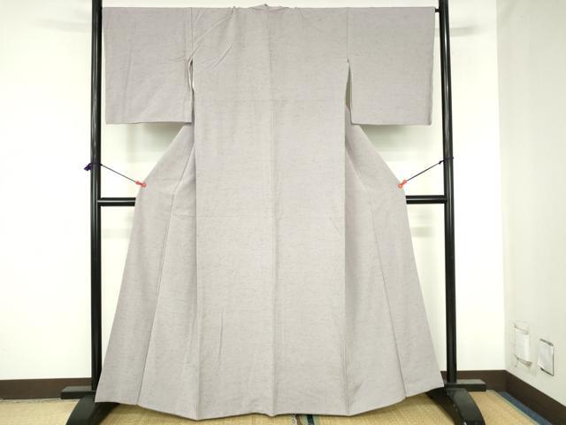 平和屋着物●ぜんまい紬　霞文　正絹　逸品　DABH0804op
