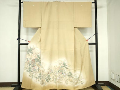 平和屋着物●豪華色留袖　寿光織　源氏の宴　暈し染め　金糸　正絹　逸品　DABH0805op
