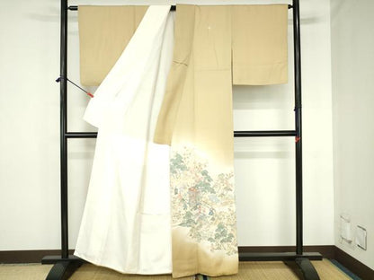 平和屋着物●豪華色留袖　寿光織　源氏の宴　暈し染め　金糸　正絹　逸品　DABH0805op
