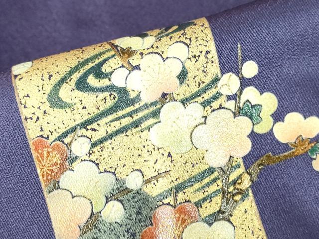 平和屋着物●漆工芸作家　金森一博　訪問着　短冊花文　暈し染め　金彩　正絹　逸品　DABH0806op