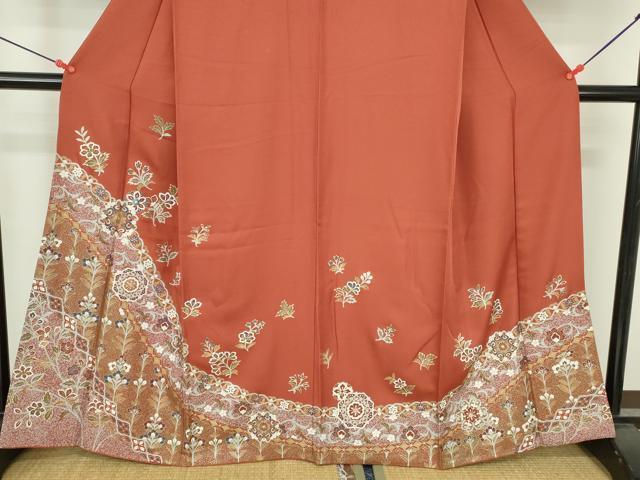 平和屋着物●訪問着　正倉院花文　金彩　鈴乃屋扱い　正絹　逸品　DABH0807op