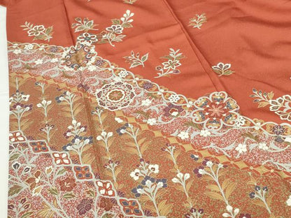 平和屋着物●訪問着　正倉院花文　金彩　鈴乃屋扱い　正絹　逸品　DABH0807op