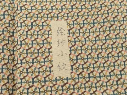 平和屋着物●江戸小紋　絵紗小紋　亀甲文　正絹　逸品　DABH0808op