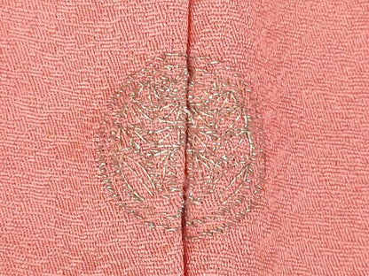 平和屋着物●中国三大刺繍　スワトウ刺繍　汕頭刺繍　総刺繍　色留袖　貝桶花文　甚三紅色　正絹　逸品　DABH0818op
