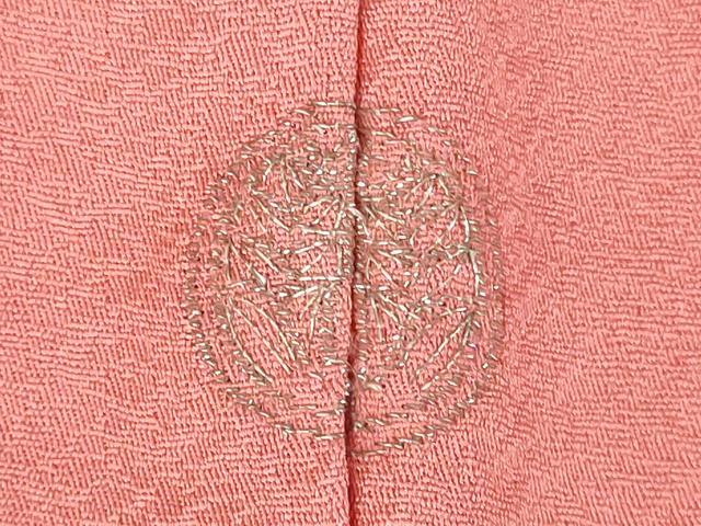 平和屋着物●中国三大刺繍　スワトウ刺繍　汕頭刺繍　総刺繍　色留袖　貝桶花文　甚三紅色　正絹　逸品　DABH0818op