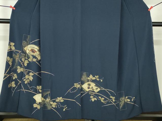 平和屋着物●訪問着　竹屋町刺繍　地紙花鳥文　金彩　正絹　逸品　DABH0820op