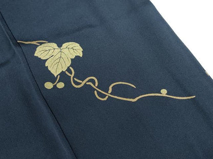 平和屋着物●訪問着　竹屋町刺繍　地紙花鳥文　金彩　正絹　逸品　DABH0820op