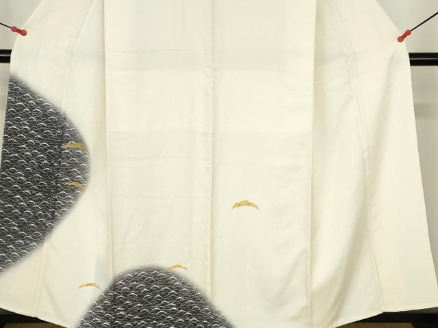 平和屋着物●訪問着　雪芝文　暈し染め　金彩　正絹　逸品　未使用　DABH0824op