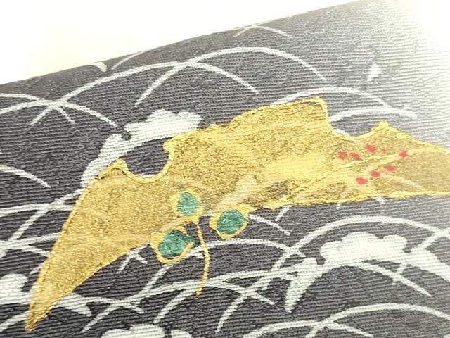平和屋着物●訪問着　雪芝文　暈し染め　金彩　正絹　逸品　未使用　DABH0824op