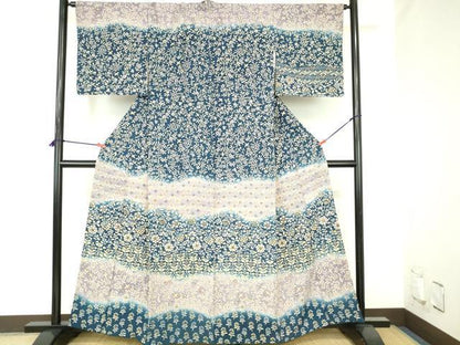平和屋着物●訪問着　花鳥文　ろうけつ染め　暈し染め　正絹　逸品　DABH0828op