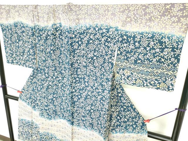 平和屋着物●訪問着　花鳥文　ろうけつ染め　暈し染め　正絹　逸品　DABH0828op