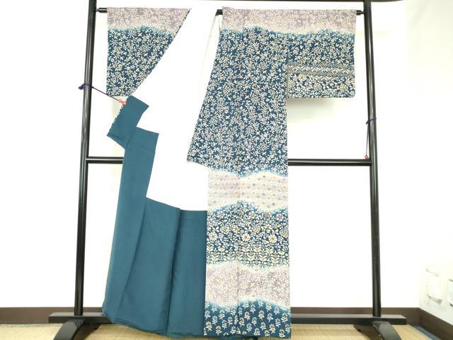 平和屋着物●訪問着　花鳥文　ろうけつ染め　暈し染め　正絹　逸品　DABH0828op