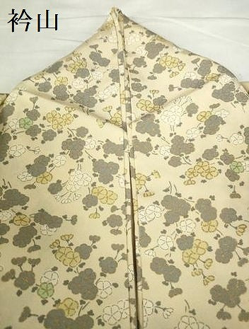 平和屋着物●上質な小紋　舞花　金彩　正絹　逸品　DABH0829op