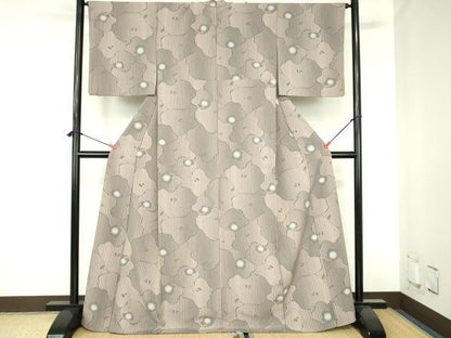 平和屋着物●上質な小紋　枝梅　蛍暈し　正絹　逸品　DABH0830op