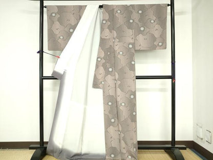 平和屋着物●上質な小紋　枝梅　蛍暈し　正絹　逸品　DABH0830op