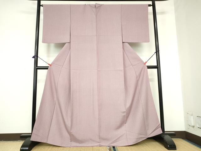 平和屋着物●上質な小紋　変わり間道　正絹　逸品　DABH0833op