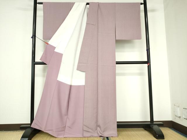 平和屋着物●上質な小紋　変わり間道　正絹　逸品　DABH0833op