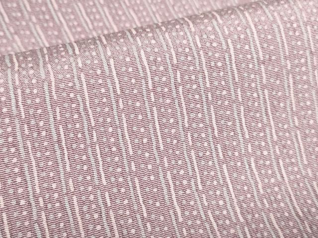 平和屋着物●上質な小紋　変わり間道　正絹　逸品　DABH0833op