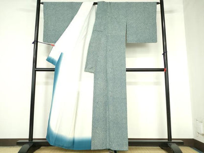 平和屋着物●江戸小紋　桜尽くし　正絹　逸品　DABH0834op