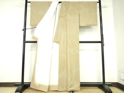 平和屋着物●上質な小紋　絞り　扇散らし　正絹　逸品　DABH0835op