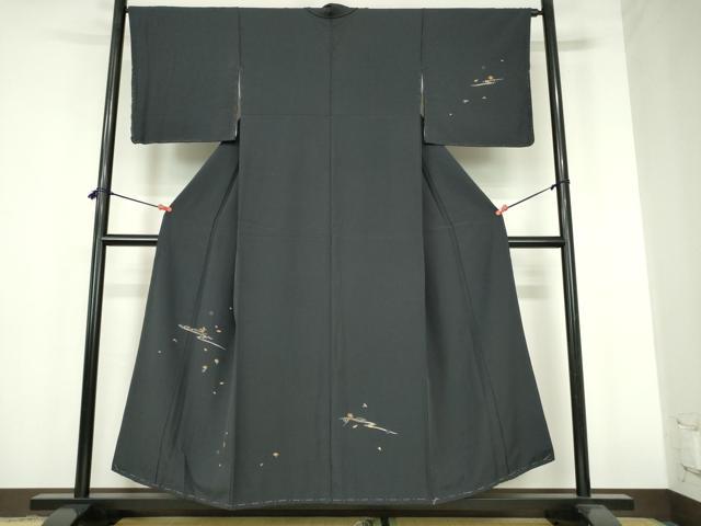 平和屋着物●訪問着　流水花文　金彩　正絹　逸品　未使用　DABH0836op